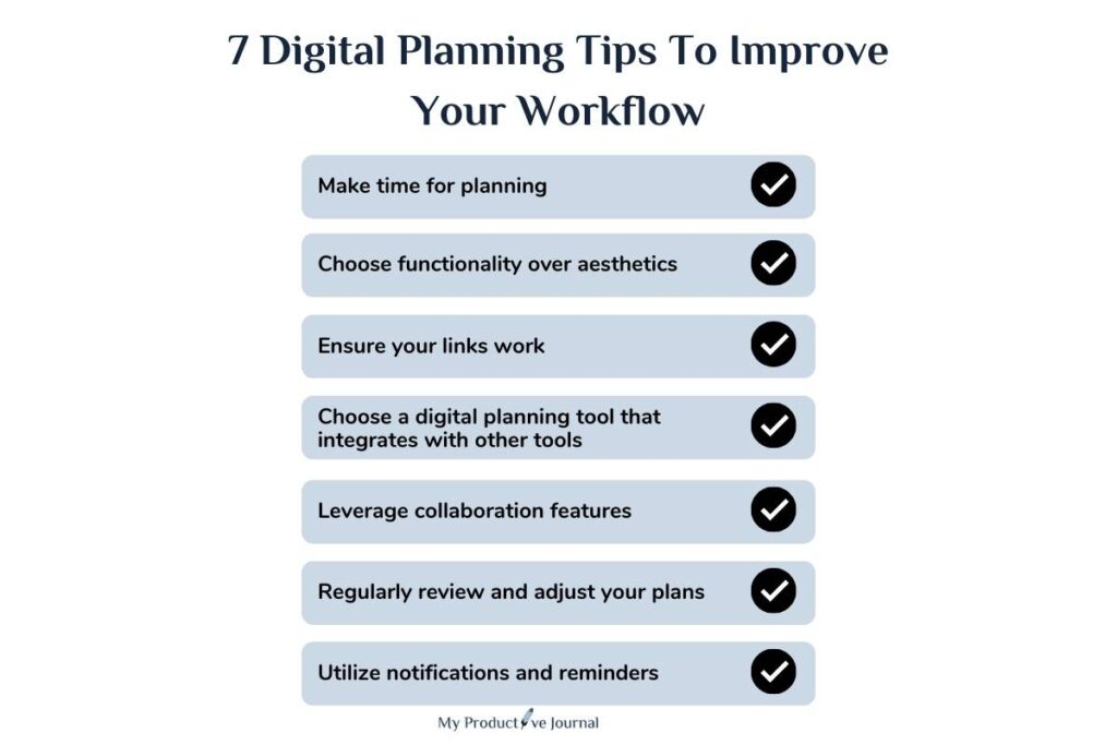 digital planning tips