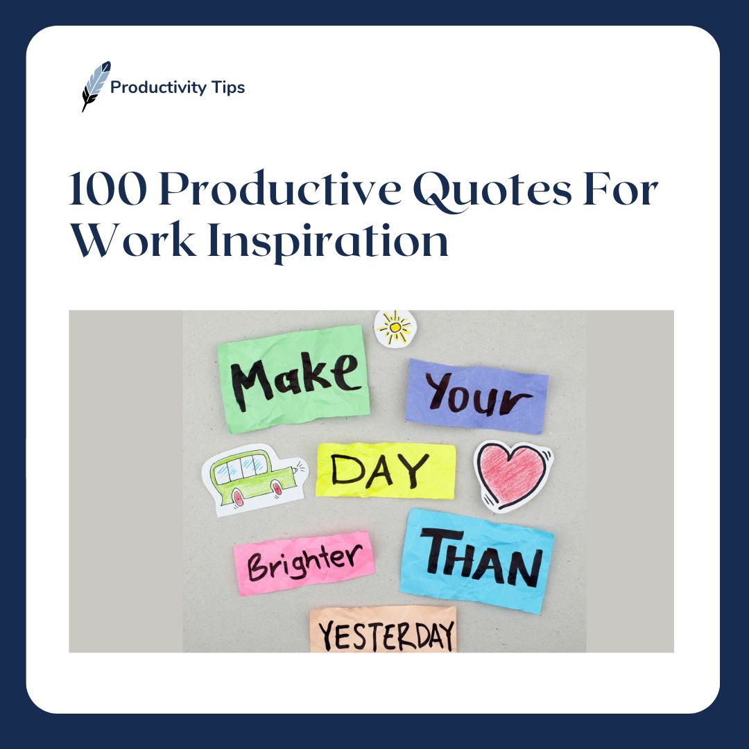 productive quotes for work