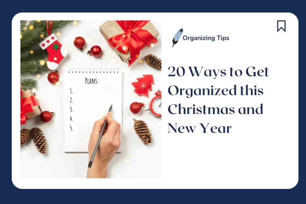 ways to get organized